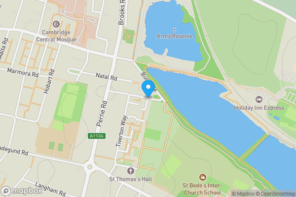 Map location for Budleigh Close, Cambridge, Cambridgeshire, CB1 3UN