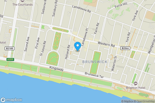 Map location for 27 , Lansdowne Place, Hove, East Sussex BN3 1HF