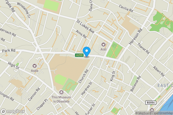 Map location for 33 Boundary Road, Ramsgate, Kent, CT11 7NE