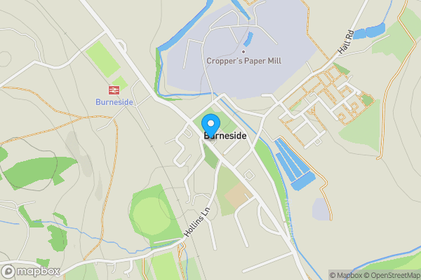 Map location for Jolly Fryer, Burneside, Kendal, Cumbria LA9 6QT