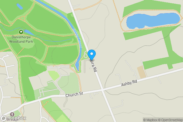 Map location for Moira Road, Donisthorpe, Swadlincote, Derbyshire, DE12 7QD