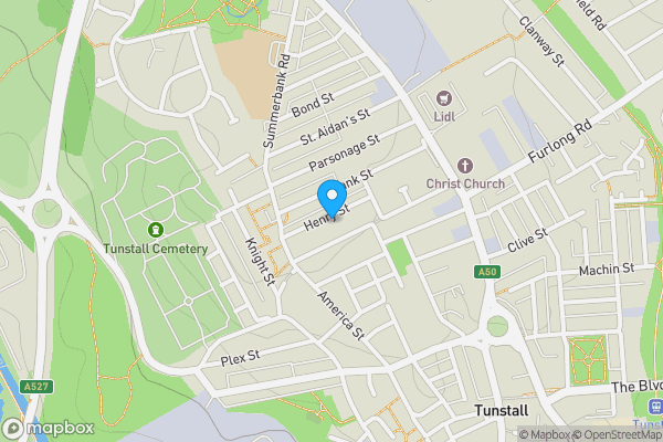 Map location for 31 Henry Street, Stoke-on-Trent, Staffordshire, ST6 5HP