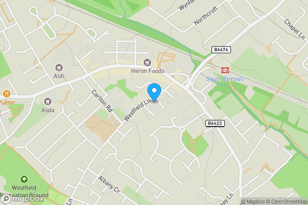 Map location for Former Pretoria Sports & Social Club, 45 Westfield Lane, South Elmsall, Pontefract, West Yorkshire WF9 2QB