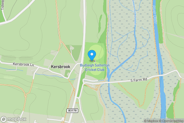 Map location for Land next to Budleigh Salterton Cricket Club , East Budleigh , Budleigh Salterton, EX9 7BA