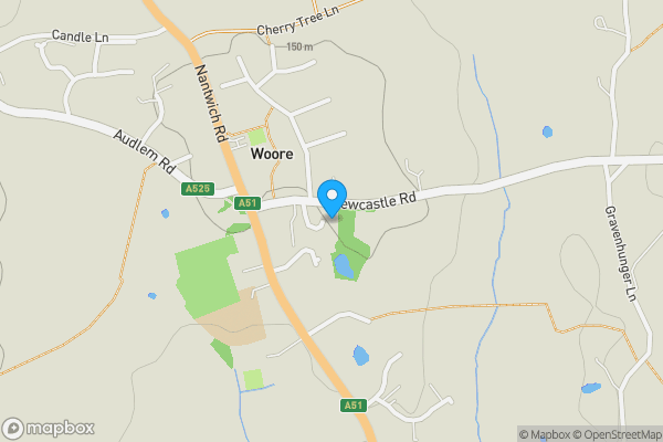 Map location for 12, Kenrick Close, Woore, CW3 9SL