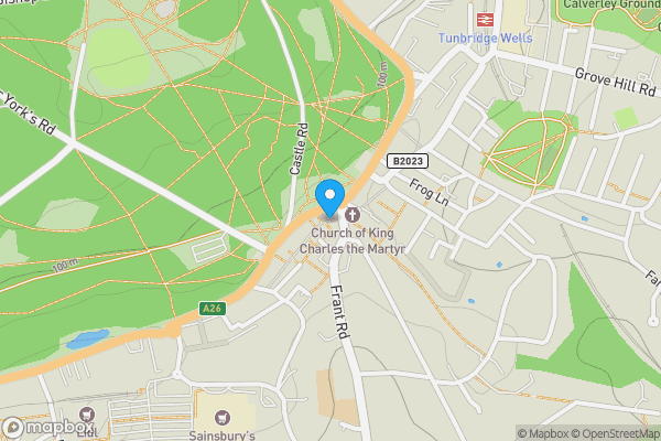 Map location for 5 The Pantiles Royal Tunbridge Wells Kent TN2 5TD