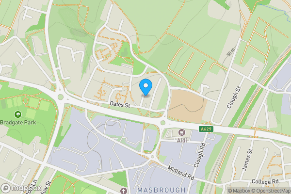 Map location for 15 Mount Pleasant Road, Rotherham, South Yorkshire S61 1SB