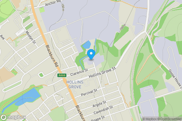 Map location for Plot A - Land and buildings on the north side of Clarence Street, Darwen BB3 1HQ