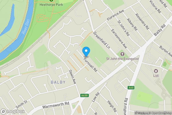 Map location for 54 Furnival Road, Doncaster, South Yorkshire, DN4 0PH