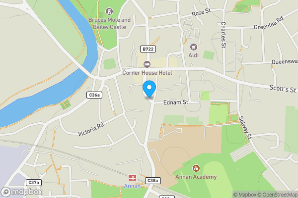 Map location for 2-4 Bank Street, Annan, DG12 6AA