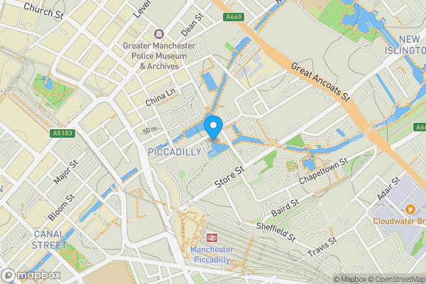 Map location for Unit 1, Bridge House, 26 Ducie Street, Manchester, Greater Manchester M1 2DQ