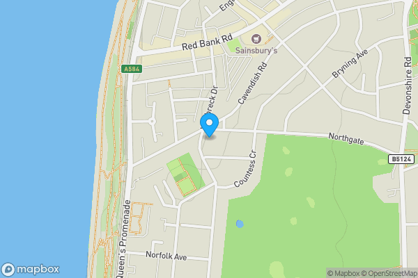 Map location for 371 Warbreck Drive, Bispham, Blackpool, Lancashire FY2 9LF