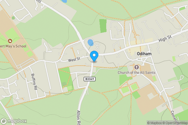 Map location for 2 The Crown, Alton Road, Odiham, Hook, Hampshire, RG29 1PH