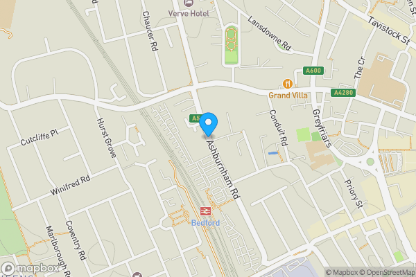 Map location for Ashburnham Road, BEDFORD, Bedfordshire, MK40 1DZ