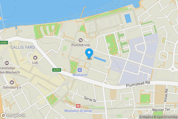 Map location for 207 West Carriage House, Royal Carriage Mews, LONDON, London, SE18 6GA