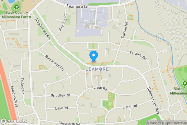 Map location for 186A Stephenson Avenue, Walsall, West Midlands, WS2 7DU