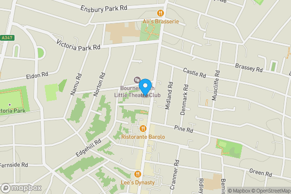 Map location for Flat 15 Talbot Court, 640 Wimborne Road, Bournemouth, Dorset, BH9 2EQ