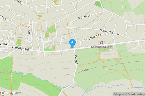 Map location for The Blue Boar, Thornton Road Thornton, Bradford, BD13 3LP