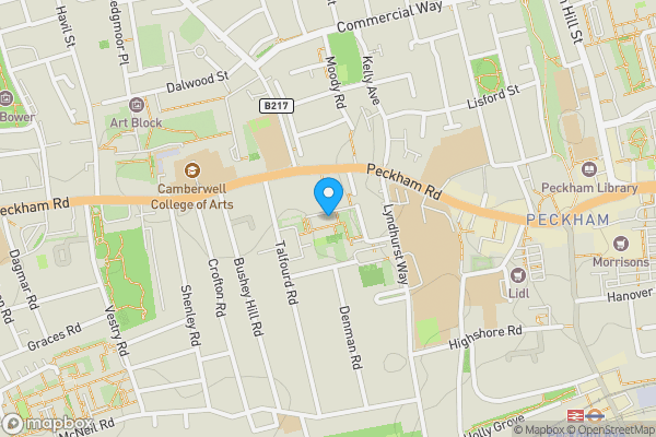 Map location for Flat 61, Crane House, Pelican Estate, London, SE15 5NG