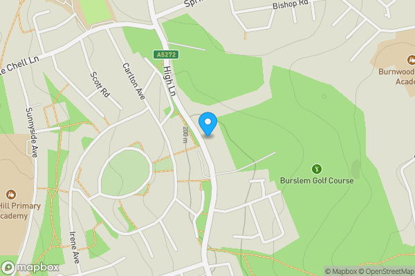Map location for 644 High Lane, Tunstall, Stoke-On-Trent, Staffordshire ST6 7JW