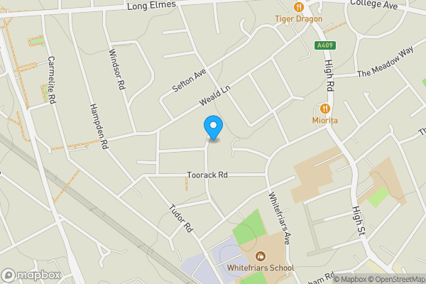 Map location for Land at Nicola Close, Harrow, Middlesex, HA3 5HZ
