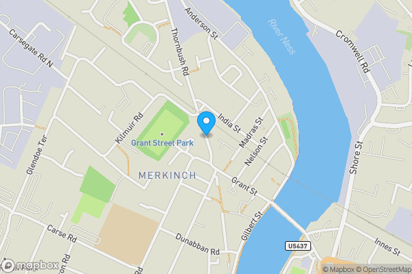 Map location for Two x Advertising Hoardings, Lower Kessock Street, Inverness, IV3 8ER