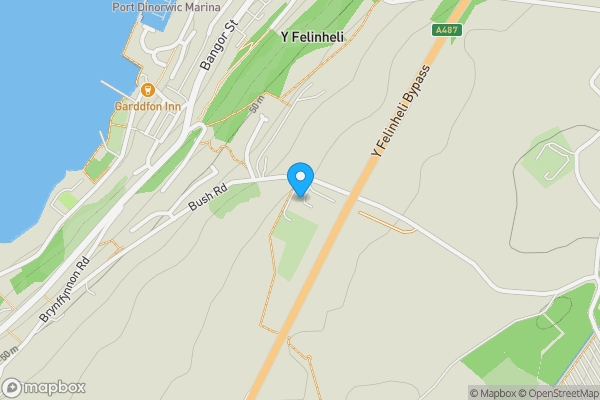 Map location for Land Opposite Penrallt, Y Felinheli, Gwynedd, LL56 4QP