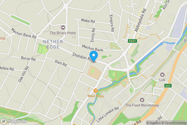 Map location for 68 Sheldon Road, Sheffield, South Yorkshire S7 1GX