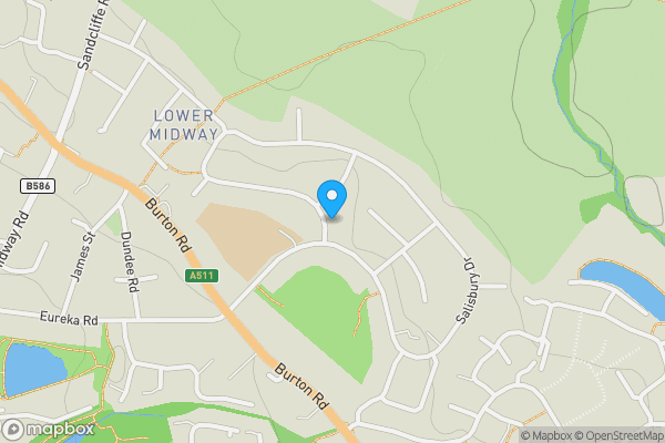 Map location for 3 Winchester Drive, Midway, Swadlincote, Derbyshire DE11 7LP