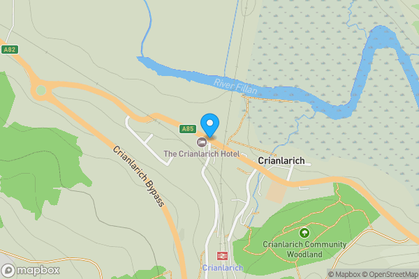Map location for Plot 2,3,4, Land At Crianlarich, Crianlarich, Perthshire, FK20 8QS