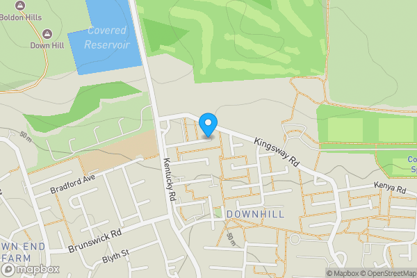 Map location for Keighley Avenue, Sunderland, SR5