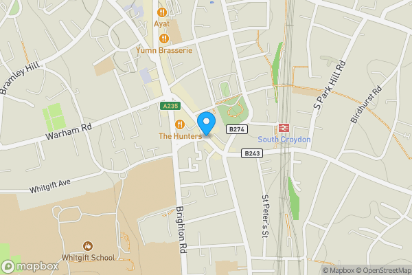 Map location for Flat 4 Ruskin House, Selsdon Road, South Croydon, Surrey, CR2 6PW