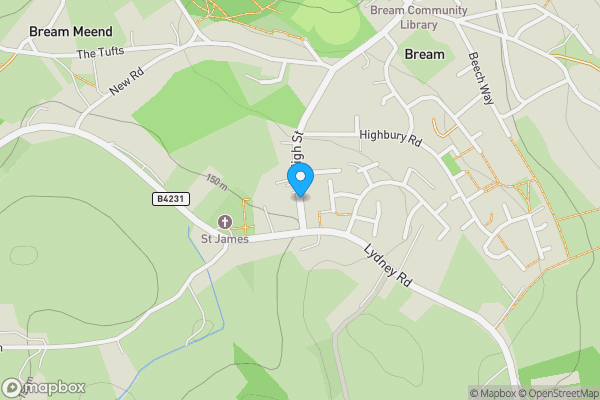 Map location for The Cottage High Street, Lydney, Gloucestershire, GL15 6EQ