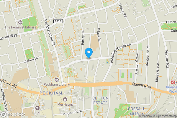 Map location for 48 Marmont Road, London, SE15
