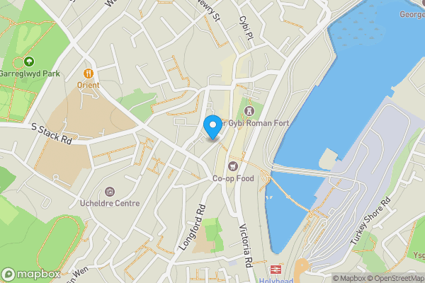 Map location for 19 William Street, Holyhead, Anglesey, LL65 1RN