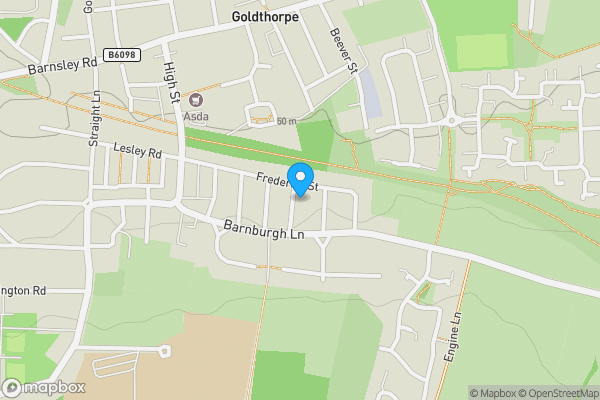 Map location for 16 Princess Road Goldthorpe, Rotherham, South Yorkshire, S63 9NP