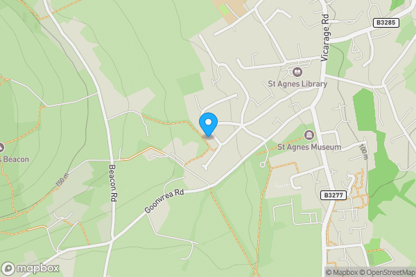 Map location for 21 Durning Road, St. Agnes, Cornwall, TR5 0UP