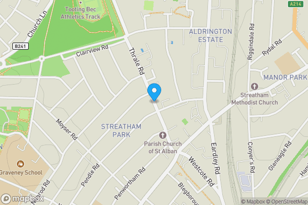 Map location for Thrale Road, LONDON, London, SW16 1NS