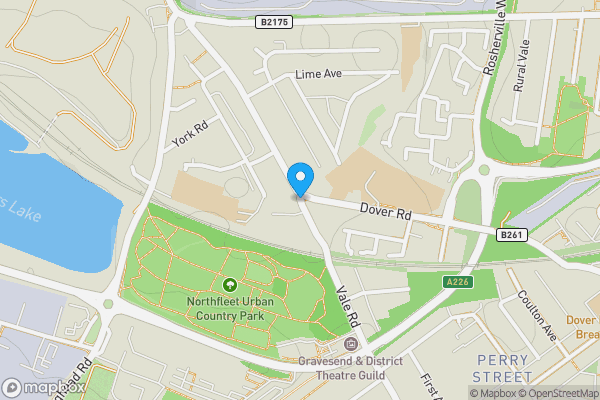 Map location for Vale Road, Gravesend, Kent, DA11 8BZ