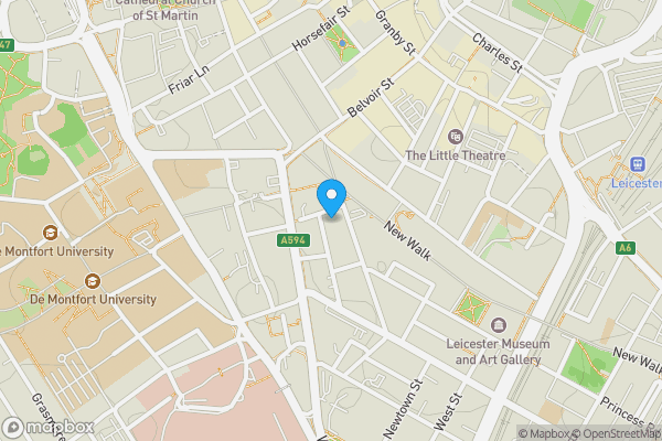 Map location for The Cotton Mill, Leicester, Leicestershire, LE1 6RN