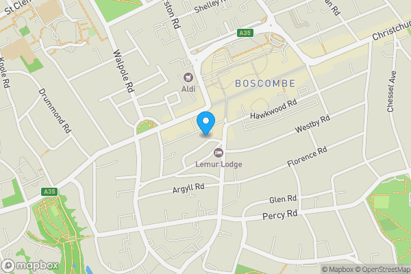 Map location for 7, Windsor Road, Bournemouth, Dorset, BH5 1DT