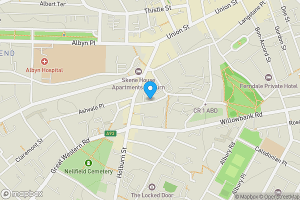 Map location for D, 44, Union Glen, Aberdeen, Aberdeenshire, AB11 6ER