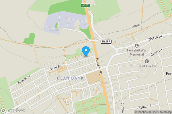 Map location for 47 Davy Street, Ferryhill, County Durham, DL17 8PN