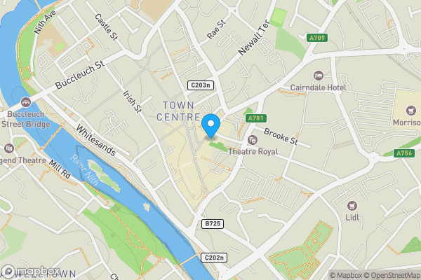 Map location for 10 English Street, Dumfries, Dumfriesshire, DG1 2BT