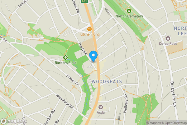 Map location for 77, The Dale, Woodseats, Sheffield, S8 0PS