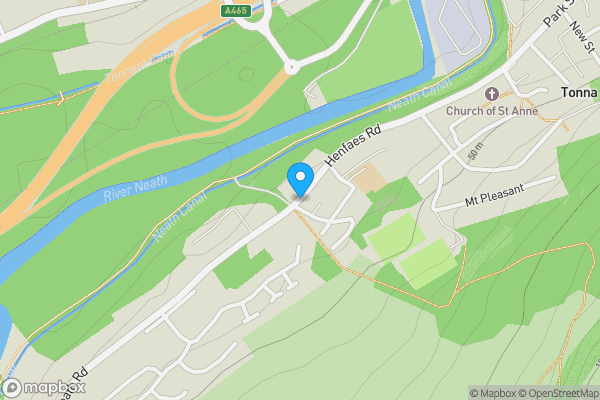 Map location for Henfaes Road, Neath, West Glamorgan, SA11 3EX