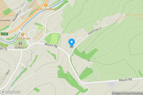 Map location for croeso, llanfair caereinion, powys, sy21 0bh