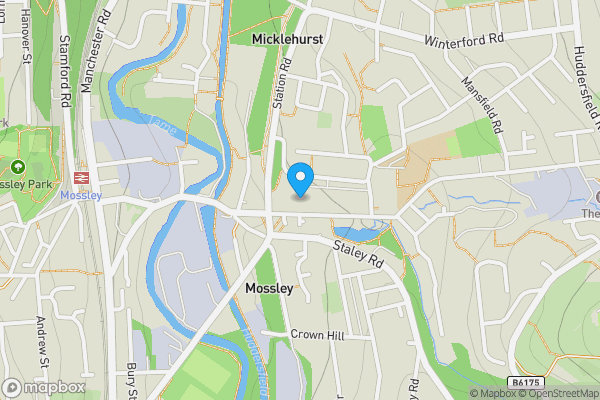 Map location for 7 Guildford Street, Mossley,  Ashton-under-Lyne, OL5 9NJ