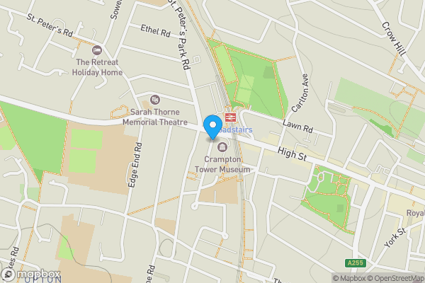 Map location for Grosvenor Road, BROADSTAIRS, Kent, CT10 2BT