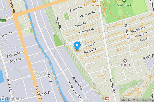 Map location for 2 Viola Street, Bootle, L20 7DP